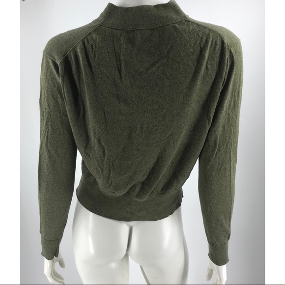 J Crew Green Button Down Cardigan Sweater - Picture 3 of 4